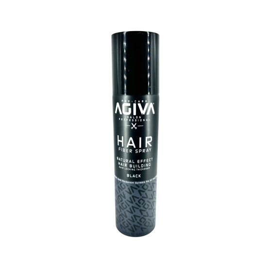 Agiva Hair Fiber Spray Effet Naturel Renforcement des Cheveux Noir Toppik