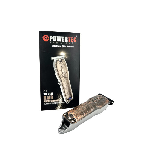 Tondeuse de Finition Powertec Marron TR-2121