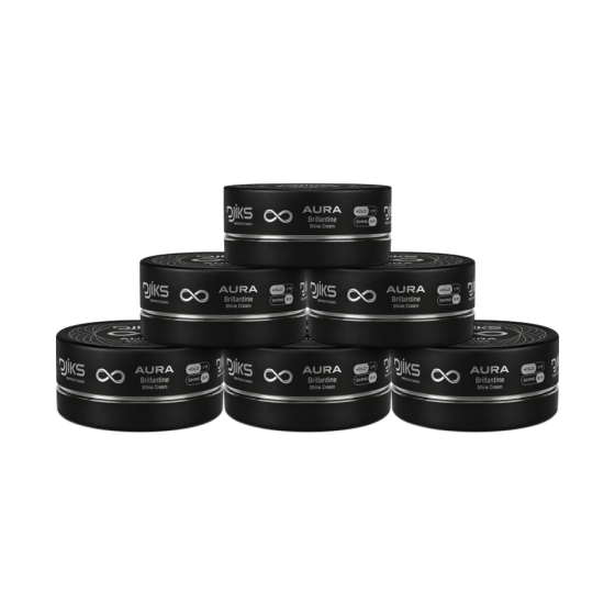 DJIKS AURA CRÈME DE BRILLANCE BRILLANTINE 150 ML - LOT DE 6 POTS