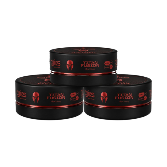 DJIKS TITAN FUSION CIRE COIFFANTE ULTRA STRONG 150 ML - LOT DE 3 POTS