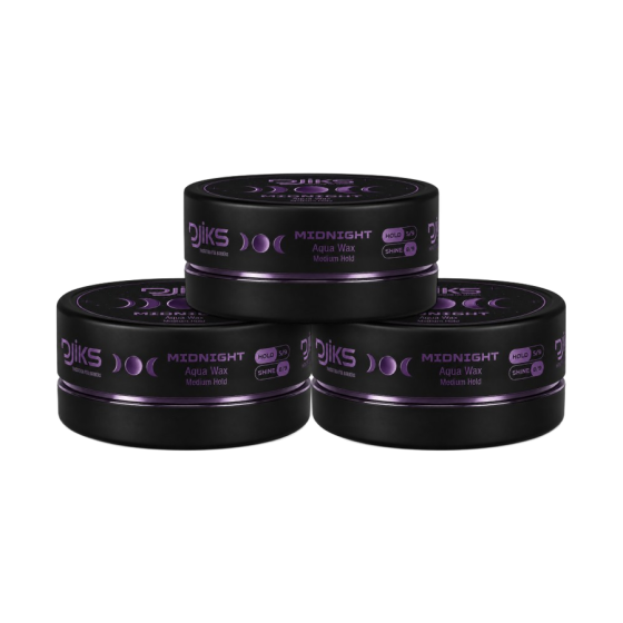 DJIKS MIDNIGHT AQUA WAX MEDIUM HOLD 150 ML - LOT DE 3 POTS