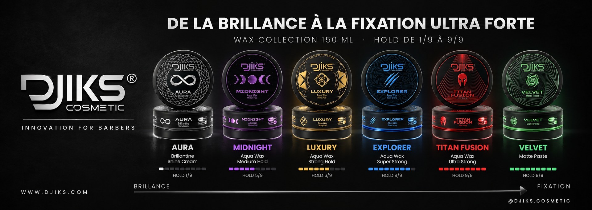 Collection Cires Coiffantes DJIKS 150 ml